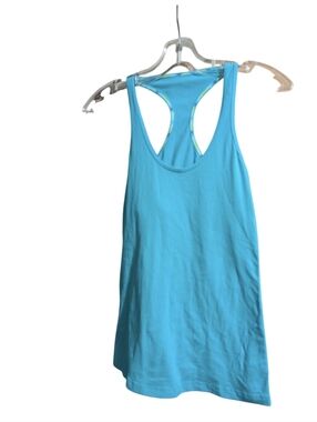 Lululemon Racerback Tank Top Women’s 8 Teal Blue Athletic Yoga Workout Active